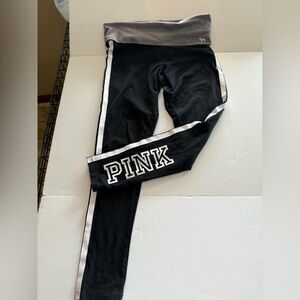 Victoria's Secret PINK Black and Gray Leggings
